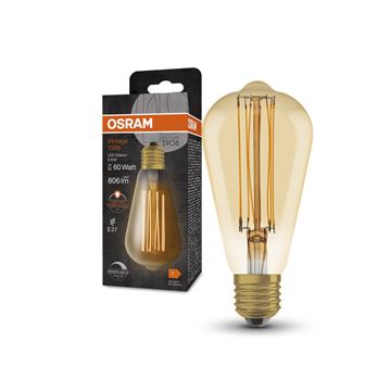 Osram Vintage 1906 Edison Ultra Tynd Gold DIM 8,8W=60W E27